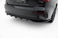 Maxton Design Street+ Mittlerer Diffusor RACE passend für Audi A3 Limousine 8Y schwarz Hochglanz