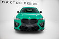 Maxton Design Street+ Spoilerlippe Front Ansatz V.1 passend für BMW X6 M F96 Facelift schwarz Hochglanz