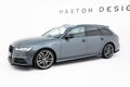 Maxton Design Street+ Seitenschweller Leisten V.2 passend für Audi A6 / A6 C7 S-line/ S6 C7 Facelift schwarz Hochglanz