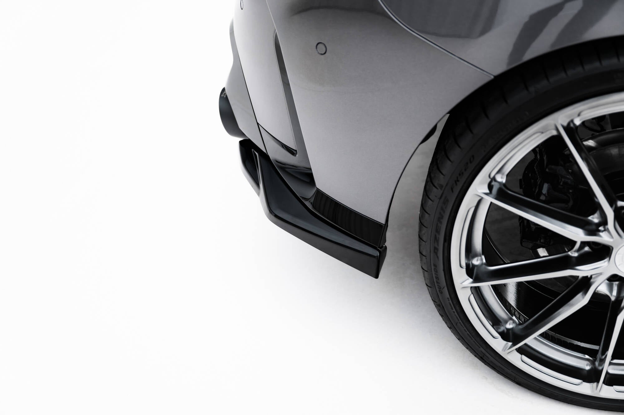 Maxton Design Heck Ansatz Flaps Diffusor V.5 passend für BMW M135i F70 schwarz Hochglanz