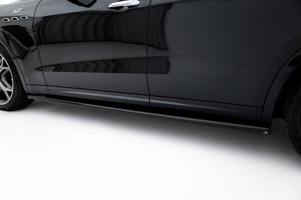 Maxton Design Street+ Seitenschweller Leisten passend für Maserati Levante GT Mk1 Facelift schwarz Hochglanz