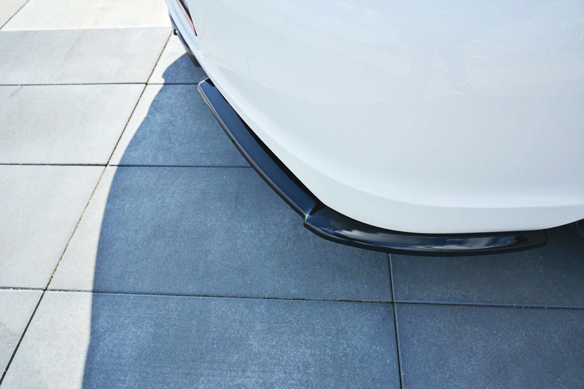 Maxton Design Heck Ansatz Flaps Diffusor passend für PORSCHE CAYMAN S 987C schwarz Hochglanz