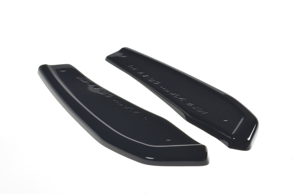 Maxton Design Heck Ansatz Flaps Diffusor passend für BMW X4 M40i G02 schwarz Hochglanz