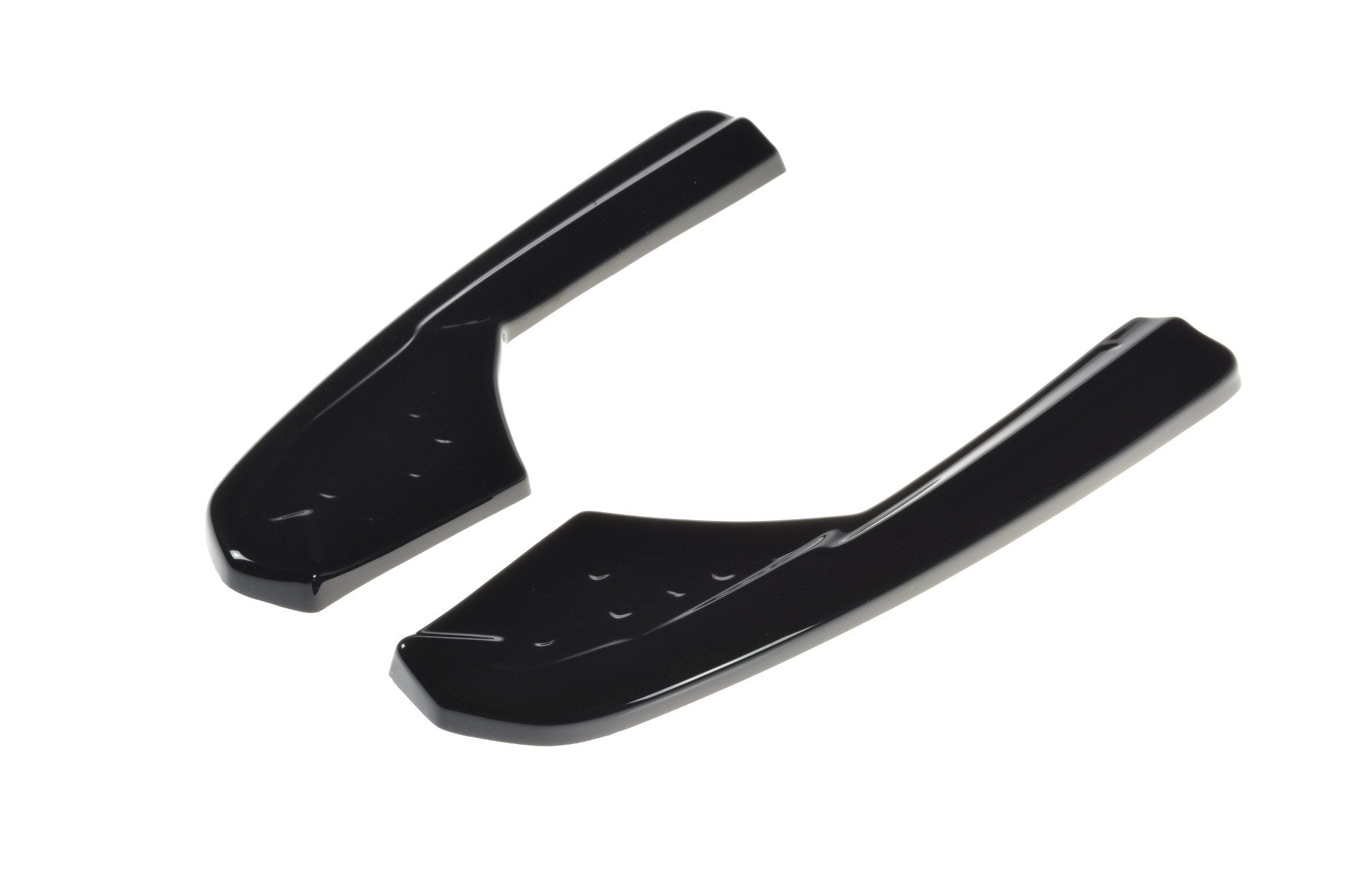 Maxton Design Heck Ansatz Flaps Diffusor passend für Audi RS3 Limousine 8V Facelift schwarz Hochglanz