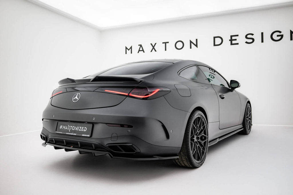 Maxton Design Street+ Mittlerer Diffusor RACE passend für Mercedes-Benz CLE AMG-Line C236 schwarz Hochglanz
