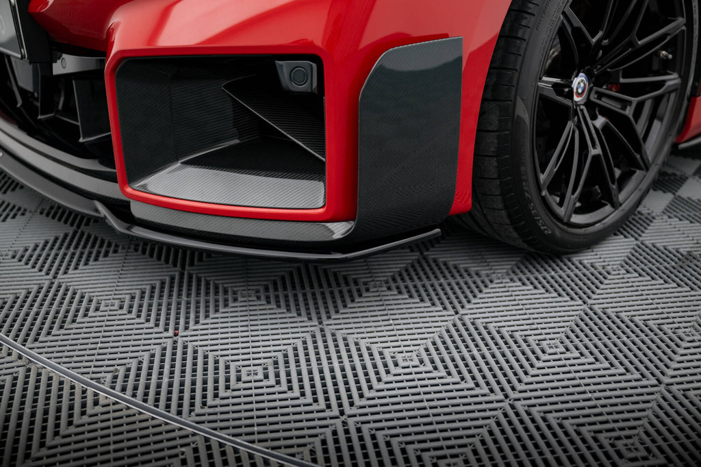 Maxton Design Street+ Spoilerlippe Front Ansatz passend für BMW M2 M-Performance G87 schwarz Hochglanz