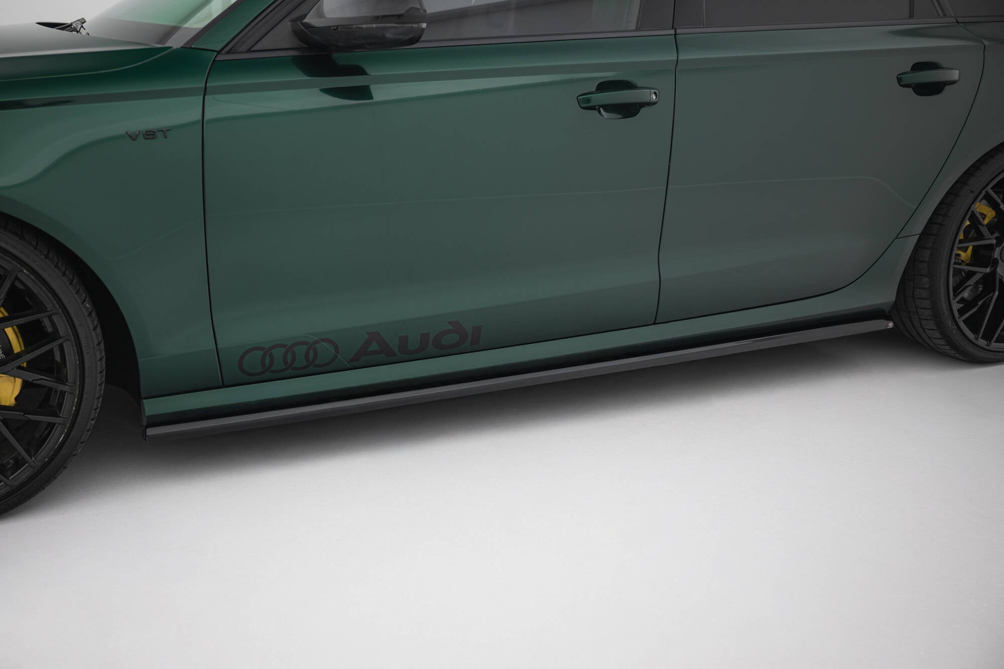 Maxton Design Street+ Seitenschweller Leisten V.2 passend für Audi A6 S-line / S6 C7 schwarz Hochglanz