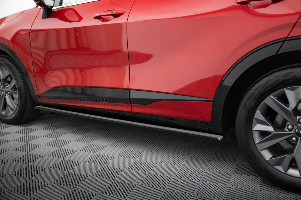 Maxton Design Street+ Seitenschweller Leisten passend für Kia Sportage GT-Line Mk5 schwarz Hochglanz