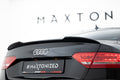 Maxton Design Spoiler CAP passend für Audi S5 Coupe / A5 S-Line Coupe 8T / 8T Facelift schwarz Hochglanz