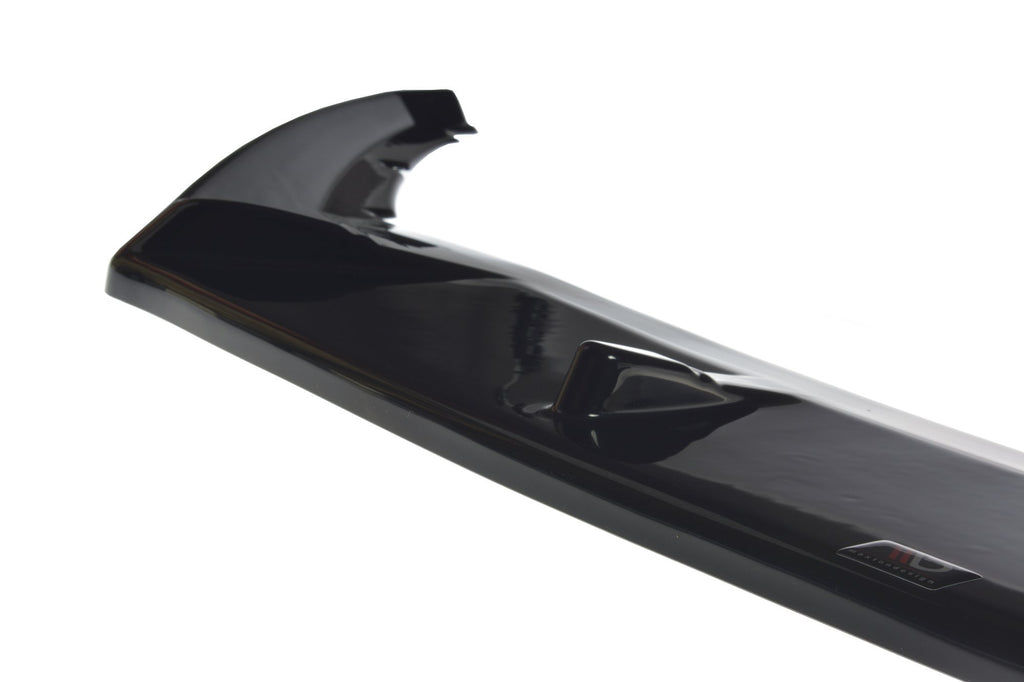 Maxton Design Street+ Spoilerlippe Front Ansatz V.2 passend für Skoda Superb Liftback / Combi Mk3 Facelift schwarz Hochglanz