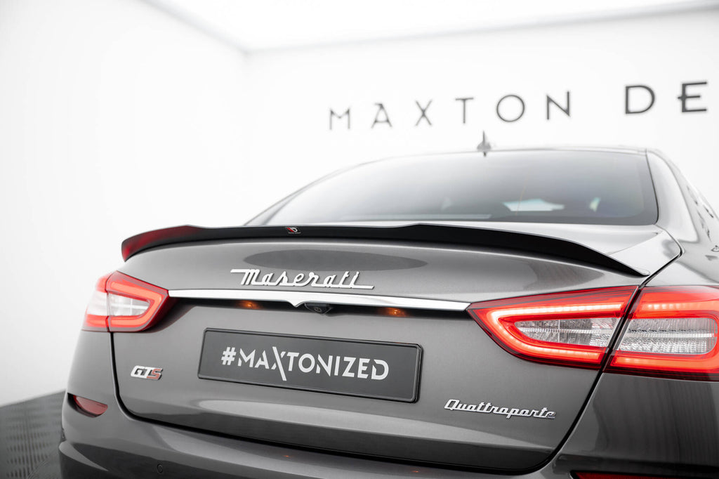 Maxton Design Spoiler CAP passend für Maserati Quattroporte Mk6 schwarz Hochglanz