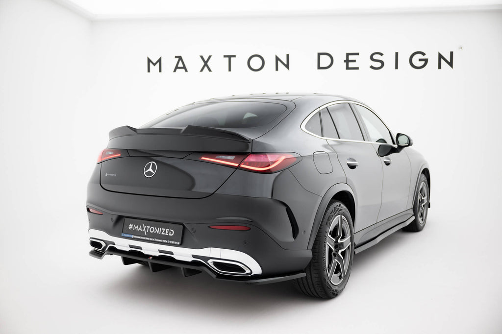 Maxton Design Spoiler CAP 3D passend für Mercedes-Benz GLC Coupe C254 schwarz Hochglanz