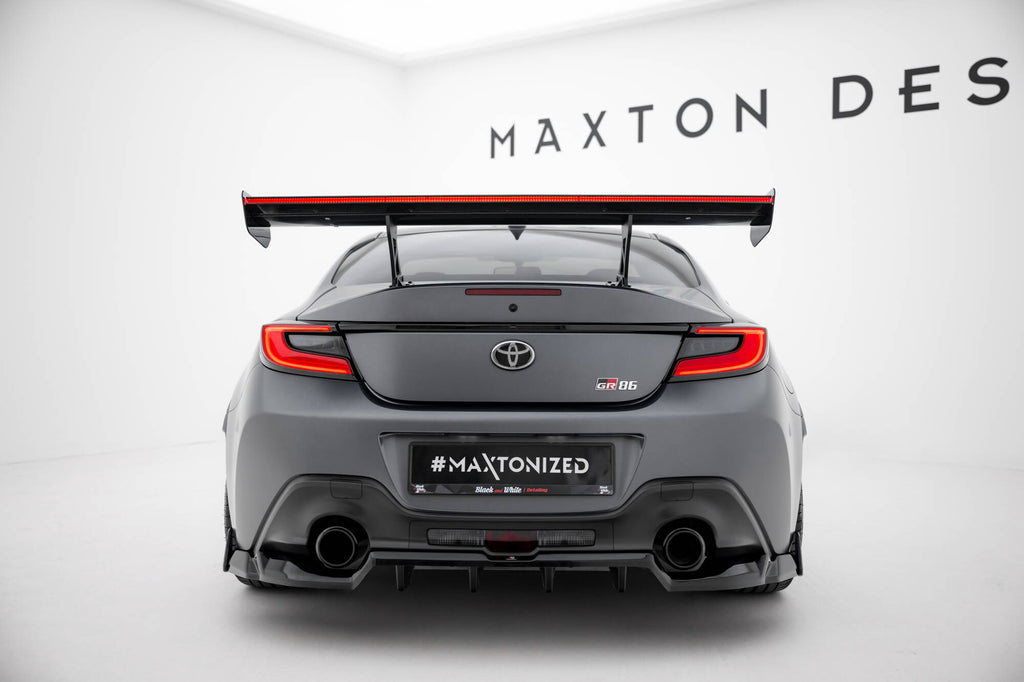 Maxton Design Carbon Spoiler With Internal Brackets Uprights + LED Toyota GR86 / Subaru BRZ Mk2 für Toyota GR86 Mk1