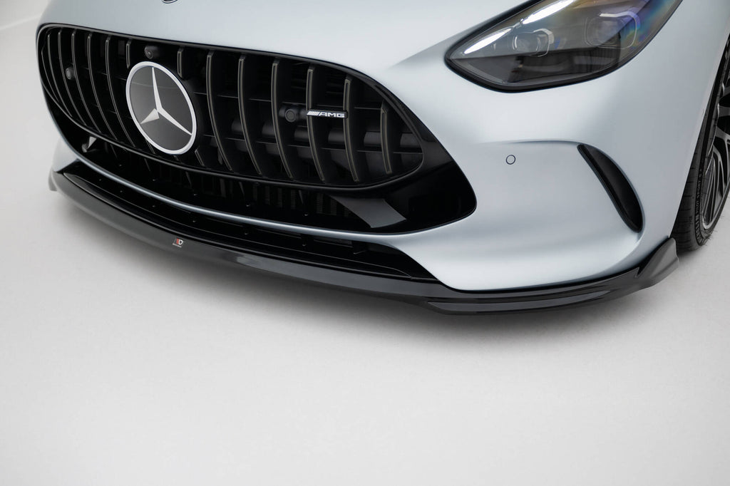 Maxton Design Street+ Spoilerlippe Front Ansatz V.1 passend für Mercedes-AMG GT 63 / 55 / 63 S E Performance C192 schwarz Hochglanz