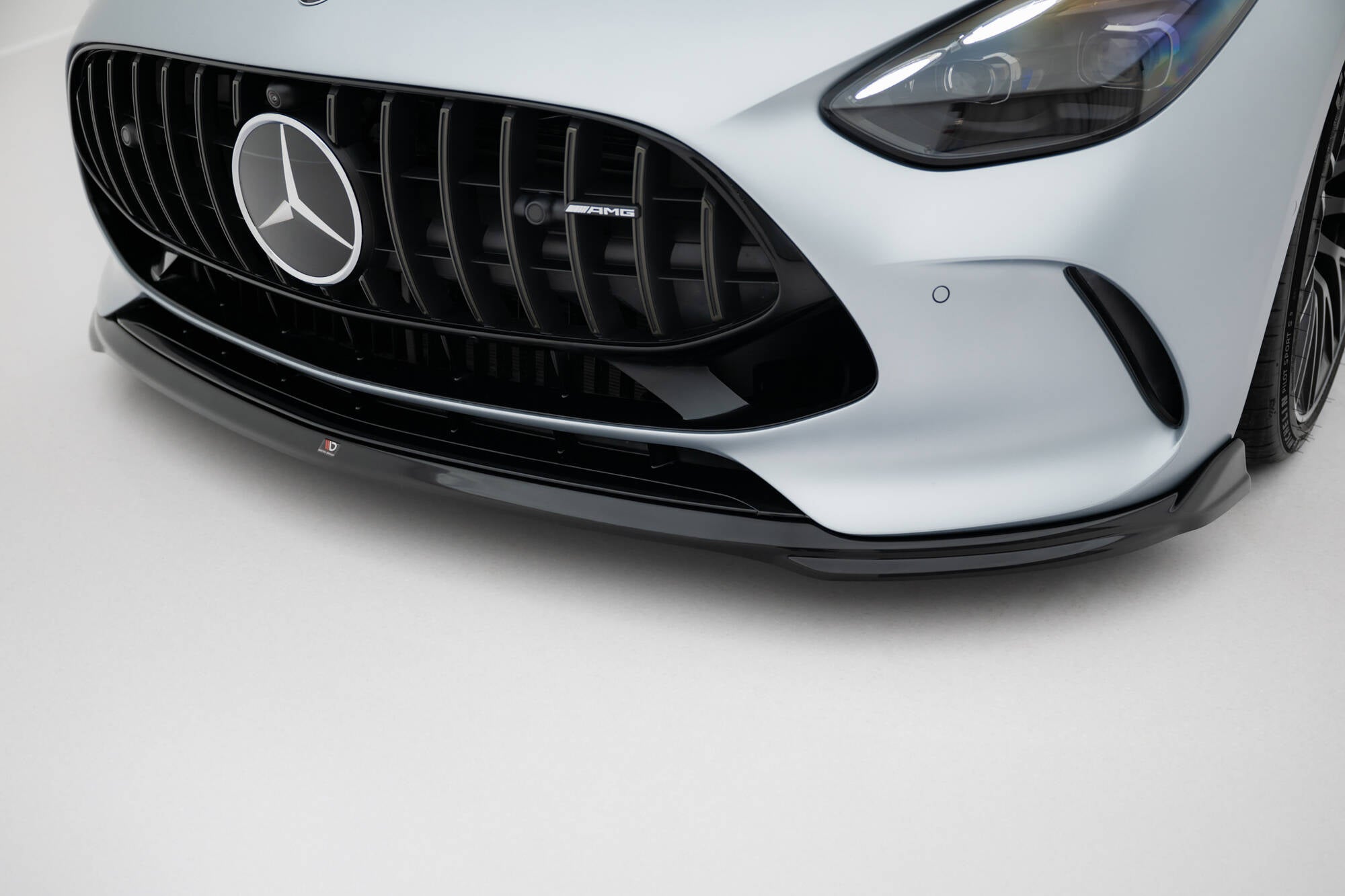 Maxton Design Street+ Spoilerlippe Front Ansatz V.1 passend für Mercedes-AMG GT 63 / 55 / 63 S E Performance C192 schwarz Hochglanz