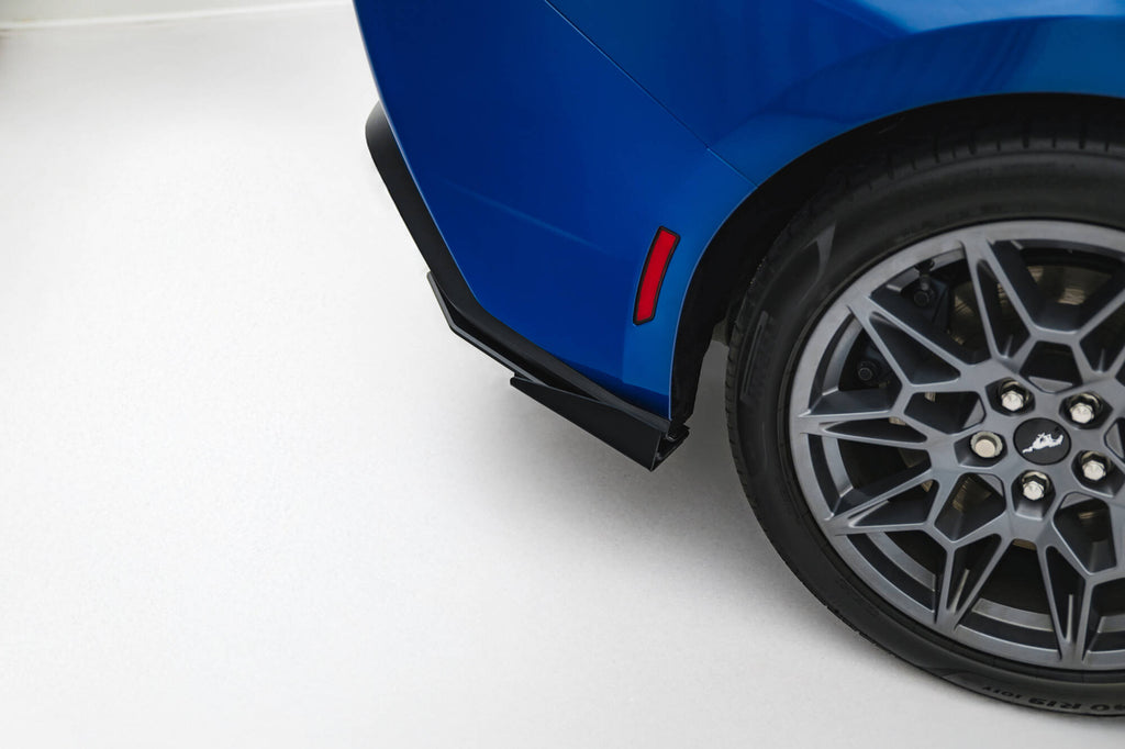 Maxton Design Street Pro Heck Ansatz Flaps Diffusor + Flaps passend für Ford Mustang GT Mk7 schwarz Hochglanz