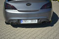 Maxton Design Heck Ansatz Flaps Diffusor passend für Hyundai Genesis Coupe Mk1 schwarz Hochglanz