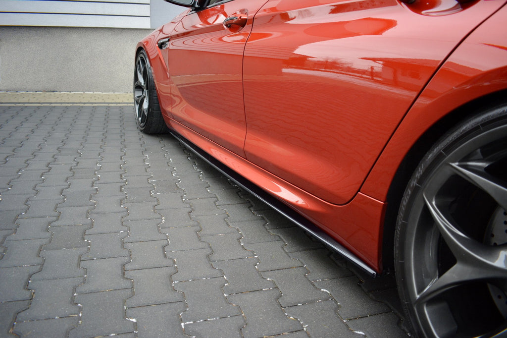 Maxton Design Street+ Seitenschweller Leisten passend für BMW M6 GRAN COUPÉ schwarz Hochglanz