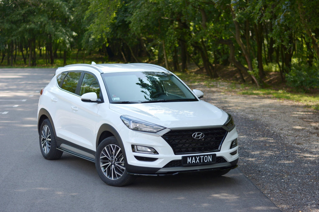 Maxton Design Street+ Seitenschweller Leisten passend für Hyundai Tucson Mk3 Facelift schwarz Hochglanz