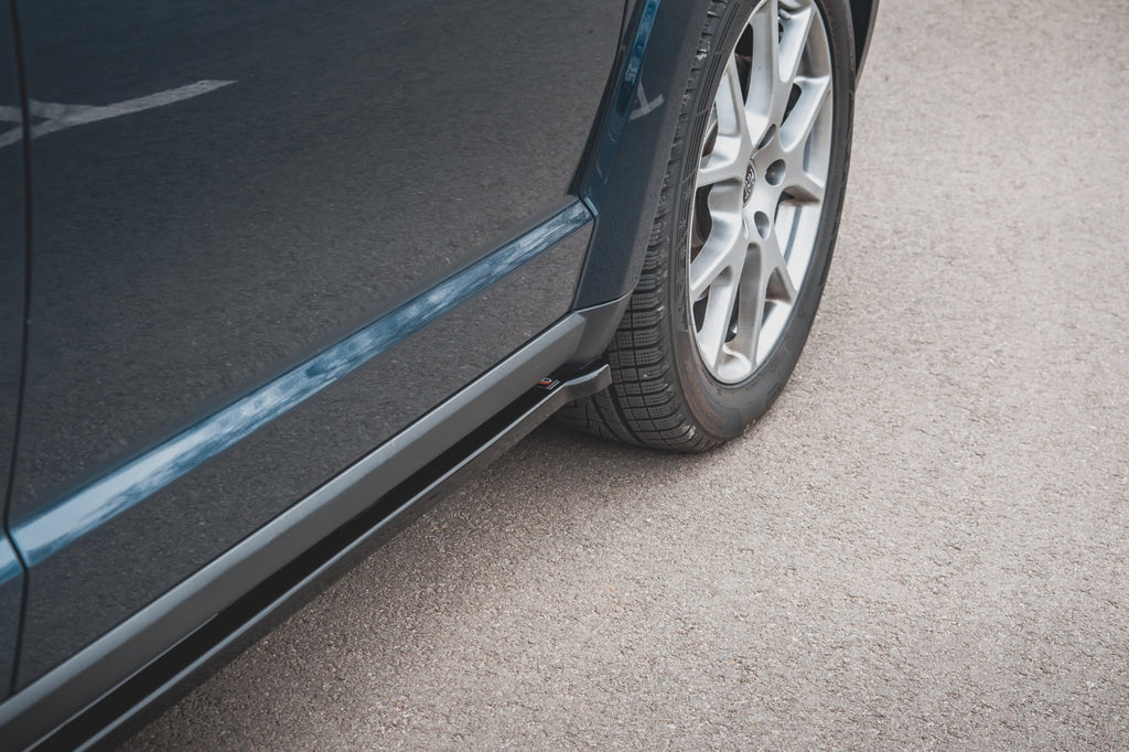 Maxton Design Street+ Seitenschweller Leisten passend für Fiat Freemont schwarz Hochglanz