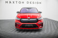 Maxton Design Street+ Spoilerlippe Front Ansatz passend für Skoda Enyaq Coupe iV RS schwarz Hochglanz