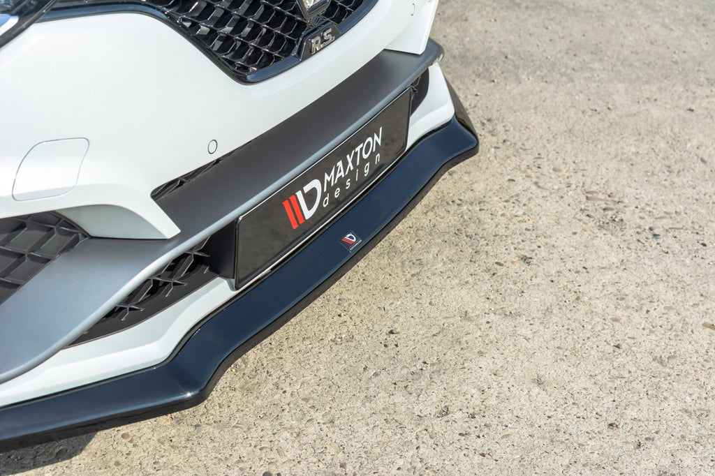 Maxton Design Street+ Spoilerlippe Front Ansatz V.2 passend für Renault Megane IV RS schwarz Hochglanz