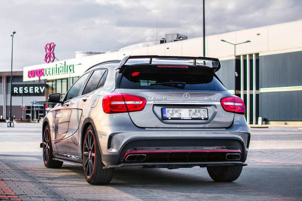 Maxton Design Seitenschweller Ansatz für Mercedes GLA 45 AMG SUV (X156) vor Facelift Carbon Look