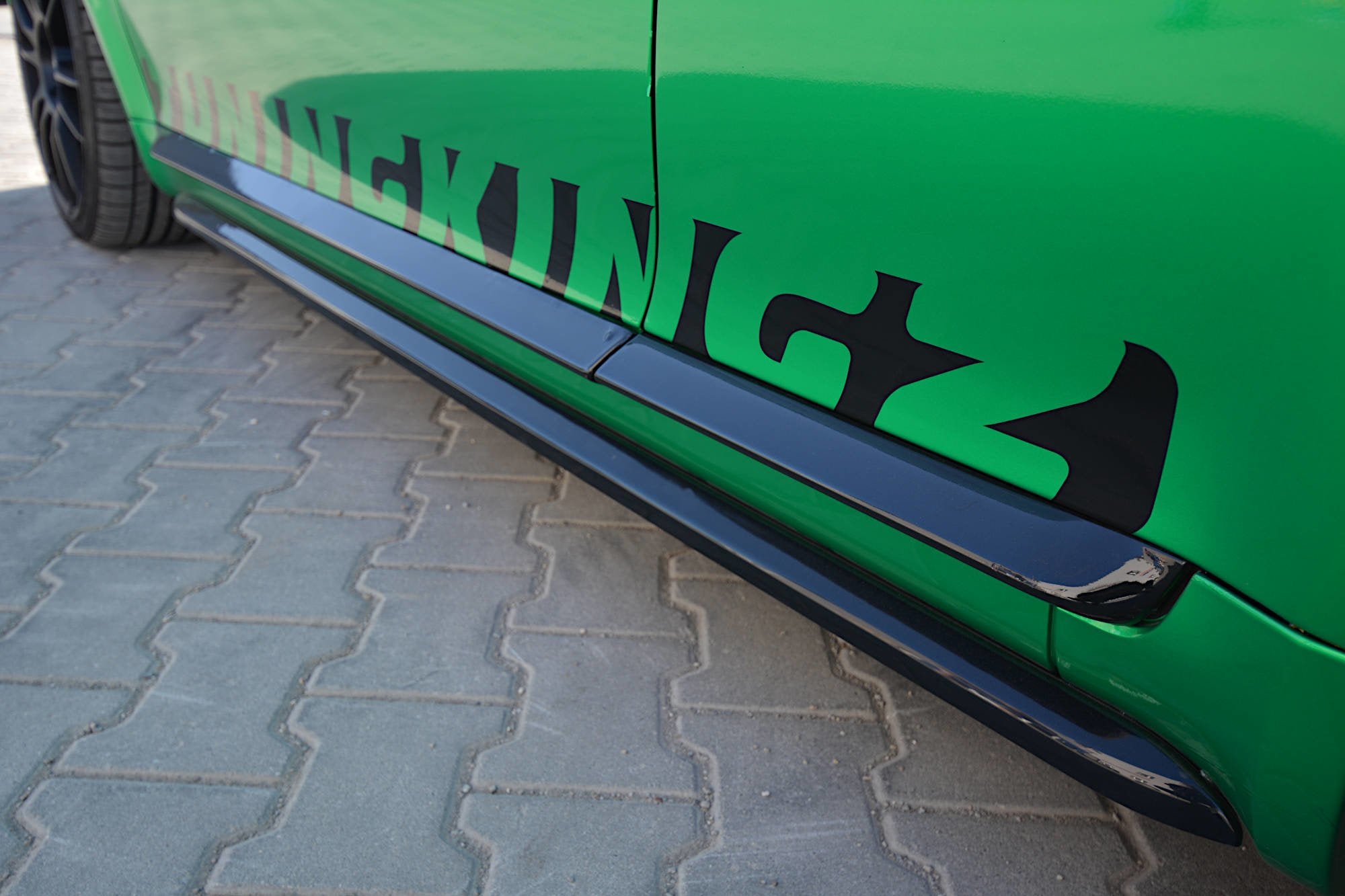 Maxton Design Street+ Seitenschweller Leisten passend für AUDI S3 8L schwarz Hochglanz
