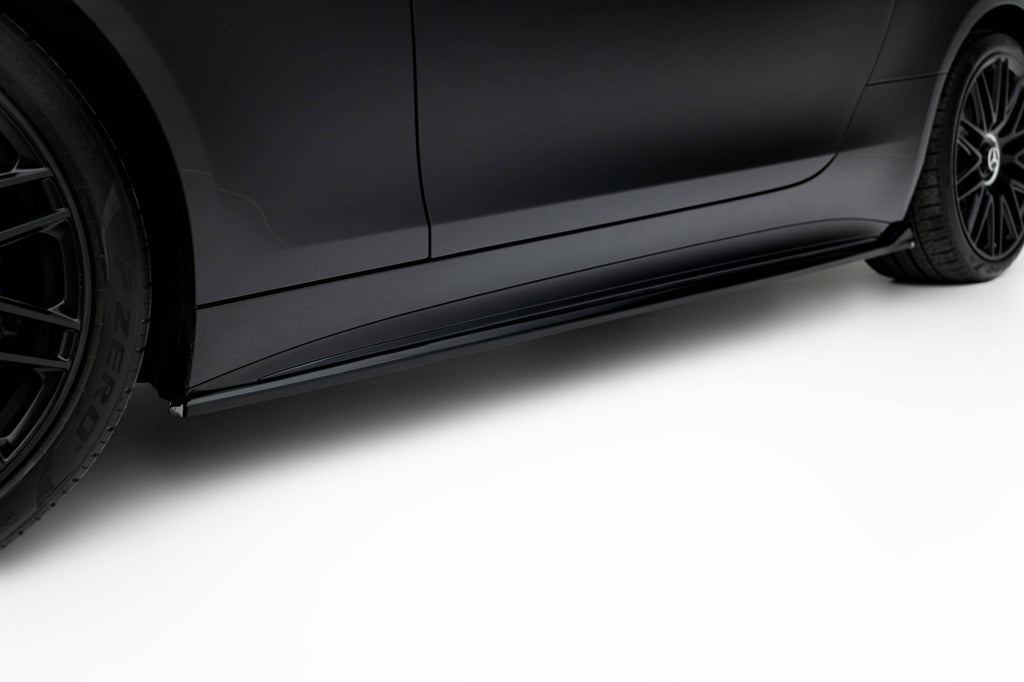 Maxton Design Street+ Seitenschweller Leisten passend für Mercedes-AMG SL 63 R232 schwarz Hochglanz