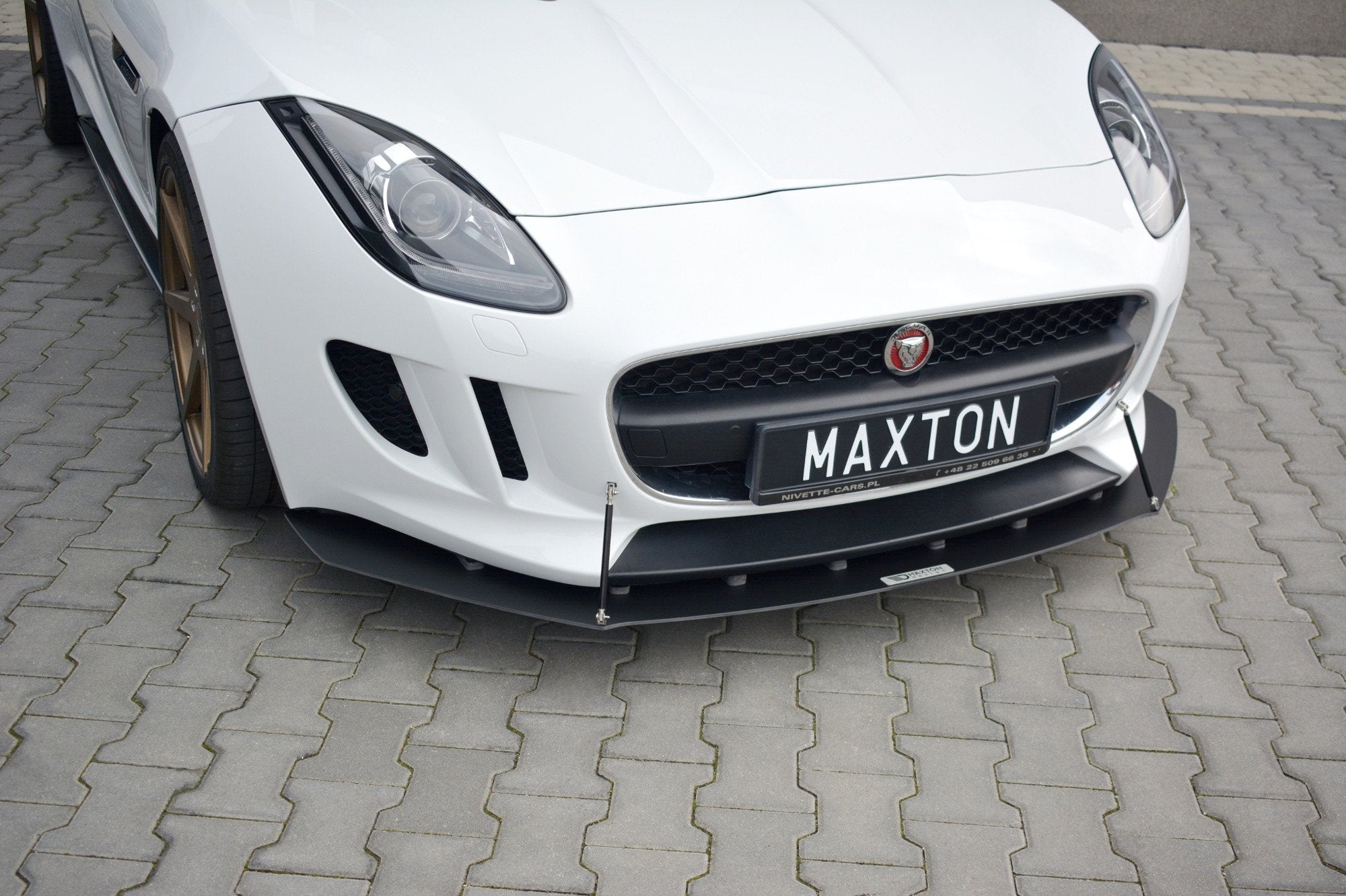 Maxton Design Racing Street+ Spoilerlippe Front Ansatz passend für JAGUAR F-TYPE X152