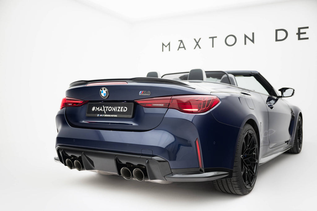 Maxton Design Spoiler CAP 3D passend für BMW M4 Cabrio G83 / 4 Cabrio G23 schwarz Hochglanz