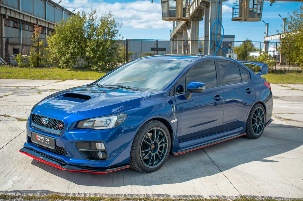 Maxton Design Street+ Spoilerlippe Front Ansatz V.3 passend für SUBARU WRX STI