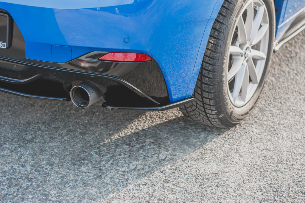 Maxton Design Heck Ansatz Flaps Diffusor passend für BMW X2 F39 M-Paket schwarz Hochglanz