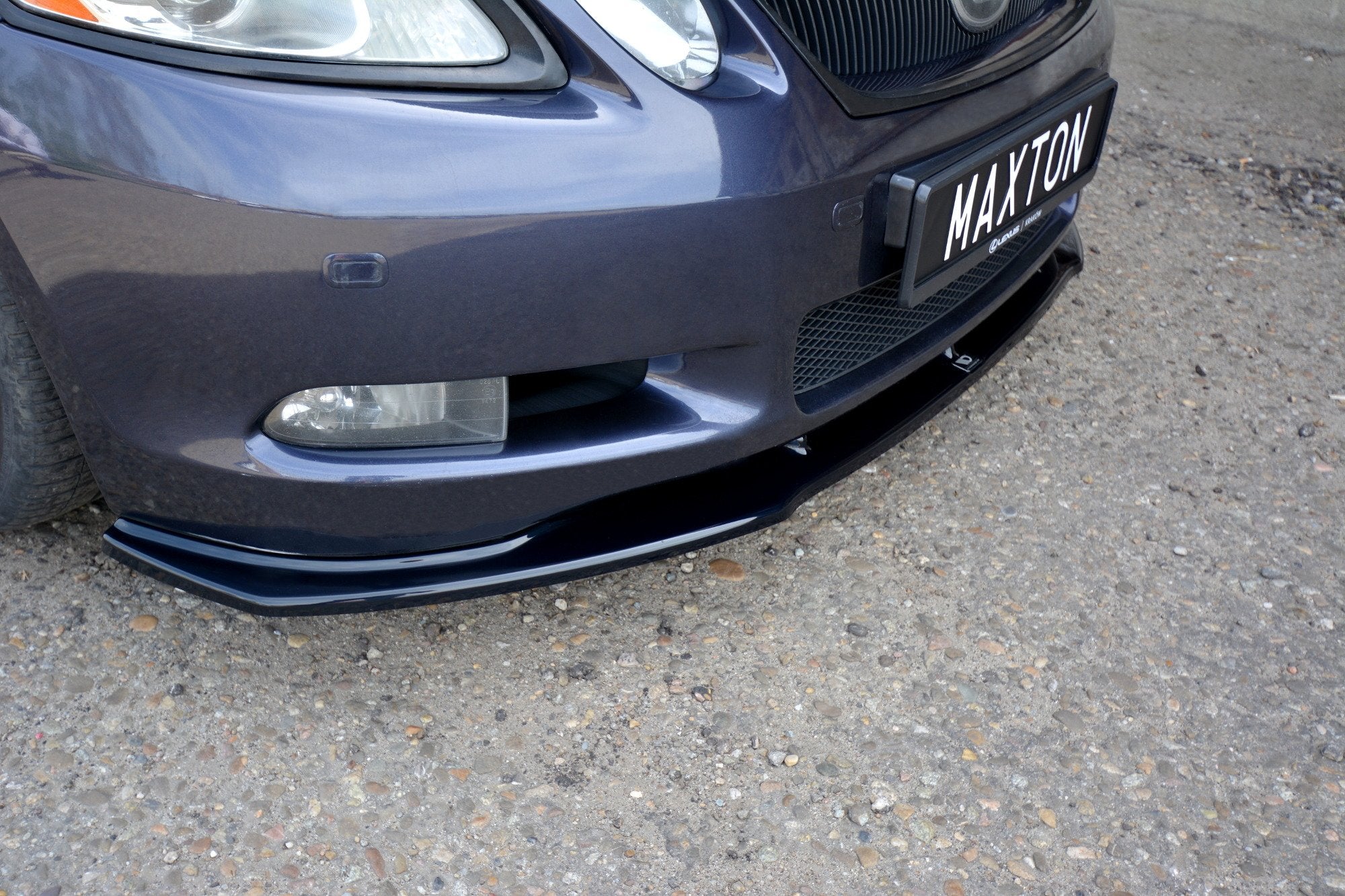 Maxton Design Street+ Spoilerlippe Front Ansatz V.1 passend für Lexus GS Mk3 schwarz Hochglanz