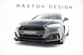 Maxton Design Street Pro Street+ Spoilerlippe Front Ansatz + Flaps passend für Audi A5 F5 Facelift schwarz Hochglanz