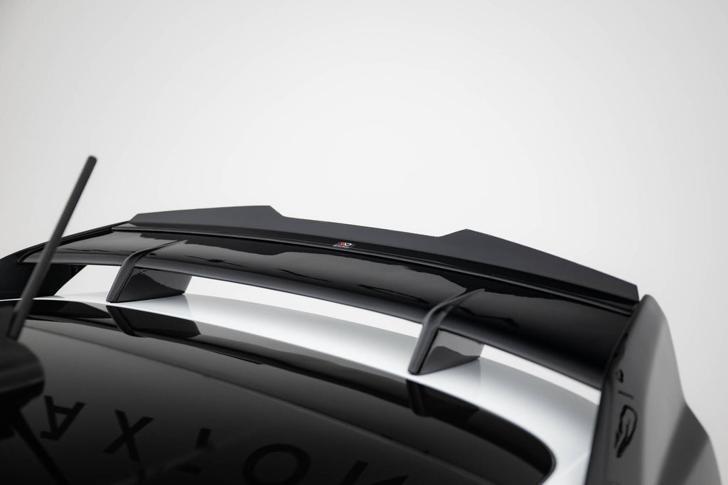 Maxton Design Spoiler CAP passend für Ford Fiesta Standard / ST / ST-Line Mk8 (Für FO-FI-8-FH1FP) schwarz Hochglanz