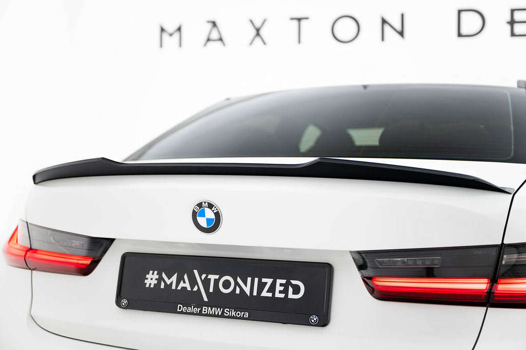 Maxton Design Spoiler CAP passend für BMW M340i / 3 M-Paket / M3 Limousine G20 schwarz Hochglanz