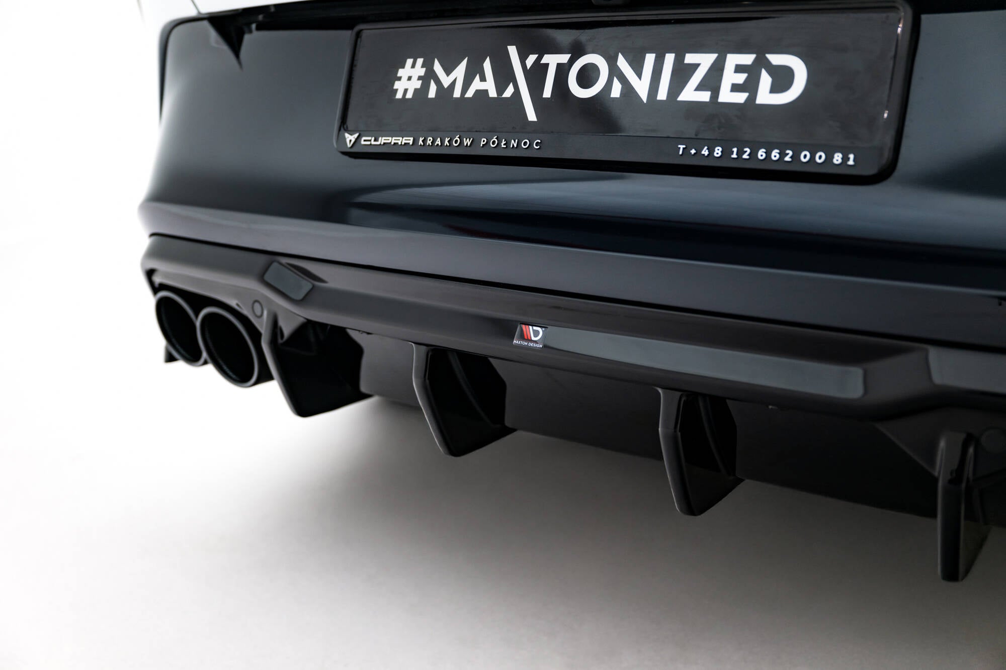 Maxton Design Diffusor Heck Ansatz + Endrohre passend für Cupra Formentor Mk1