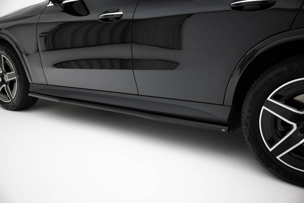 Maxton Design Street+ Seitenschweller Leisten passend für Mercedes-Benz GLC Coupe AMG-Line C254 schwarz Hochglanz