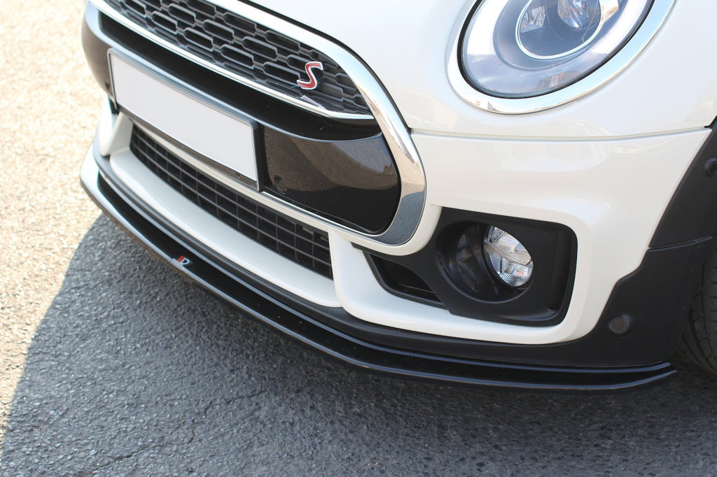 Maxton Design Street+ Spoilerlippe Front Ansatz V.1 passend für MINI CLUBMAN S MK2 (F54) JCW schwarz Hochglanz