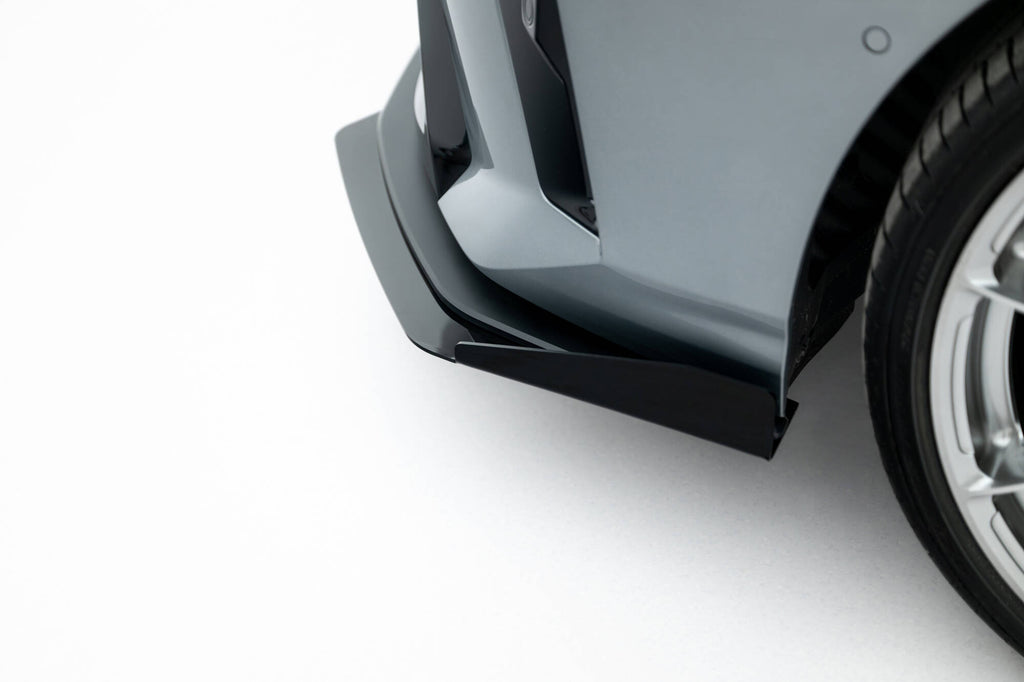 Maxton Design Street Pro Street+ Spoilerlippe Front Ansatz + Flaps passend für BMW 2 M-Paket / M235i Gran Coupe F74 schwarz Hochglanz