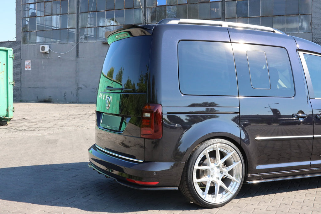 Maxton Design Spoiler CAP passend für VW Caddy Mk. 4 schwarz Hochglanz
