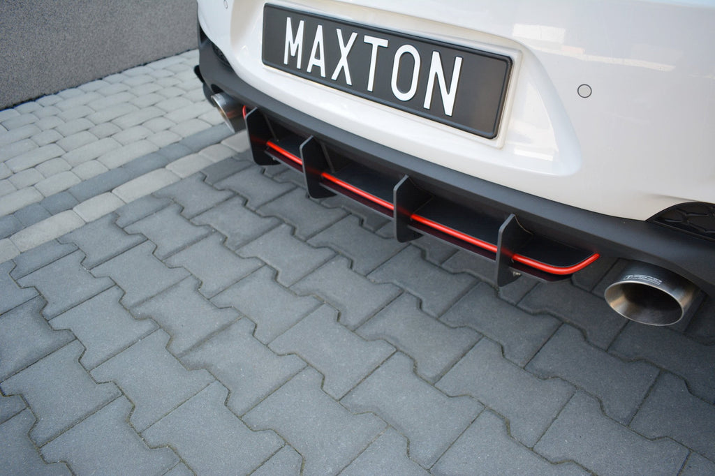 Maxton Design Diffusor Heck Ansatz passend für Heckschürze passend für HYUNDAI I30 Mk3 N