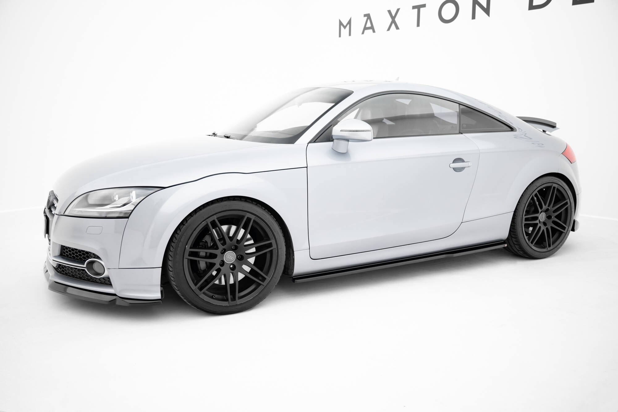 Maxton Design Street+ Seitenschweller Leisten passend für V.1 passend für Audi TT S / TT S-Line 8J Facelift schwarz Hochglanz