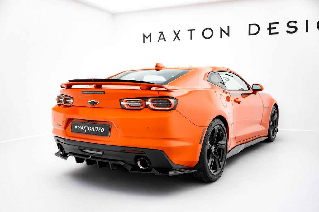 Maxton Design Spoiler CAP passend für Chevrolet Camaro SS Mk6 Facelift schwarz Hochglanz