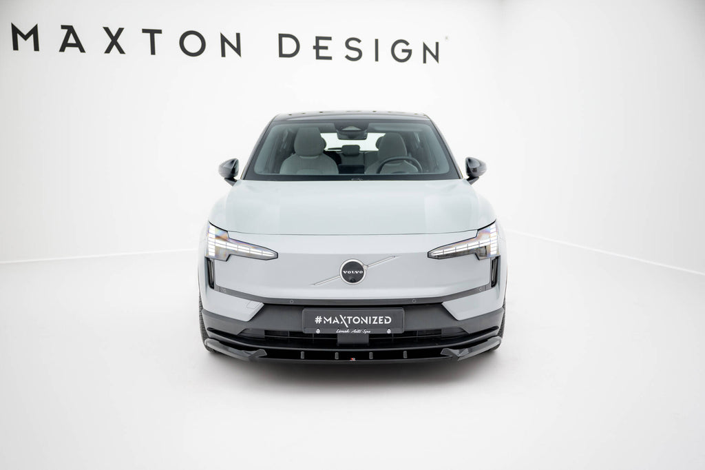 Maxton Design Street+ Spoilerlippe Front Ansatz passend für Volvo EX30 Mk1 schwarz Hochglanz