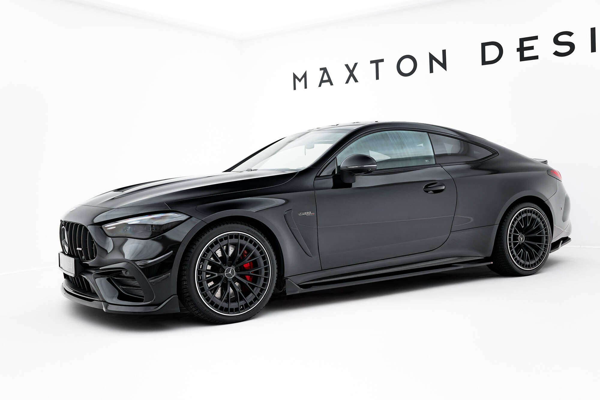 Maxton Design Street+ Seitenschweller Leisten passend für Mercedes-AMG CLE 53 C236 schwarz Hochglanz