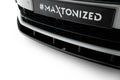 Maxton Design Street+ Spoilerlippe Front Ansatz V.3 passend für Skoda Superb Liftback / Combi Mk3 schwarz Hochglanz