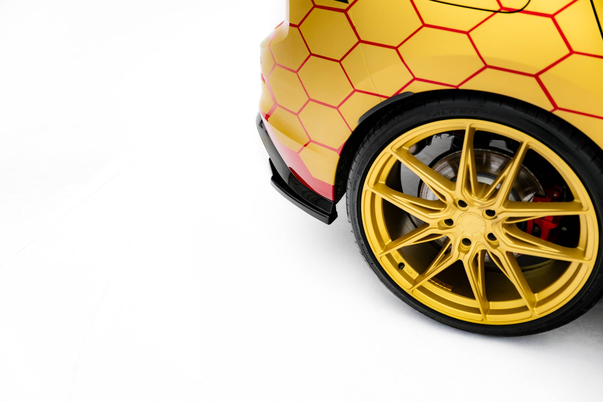 Maxton Design Heck Ansatz Flaps Diffusor V.2 passend für VW Golf GTI Clubsport Mk8 Facelift schwarz Hochglanz