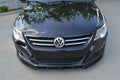 Maxton Design Street+ Spoilerlippe Front Ansatz V.1 passend für VW PASSAT CC vor Facelift, STANDARD STOßSTANGE schwarz Hochglanz